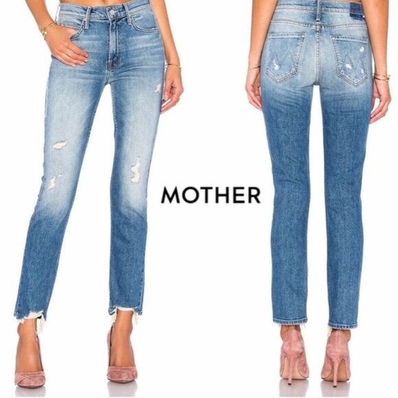Mother Superior The Flirt Fray Cold Feet Jeans - 30" - Picture 1 of 13